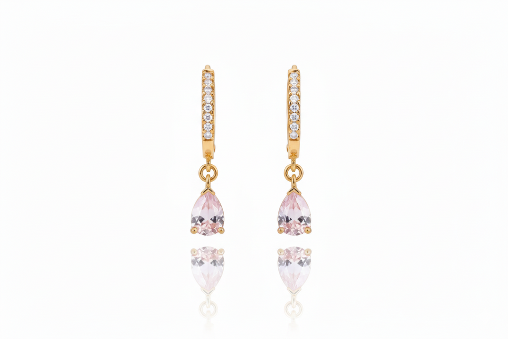 Sparkle & Shine Pave Diamond Huggie Earrings in 925 Sterling Silver