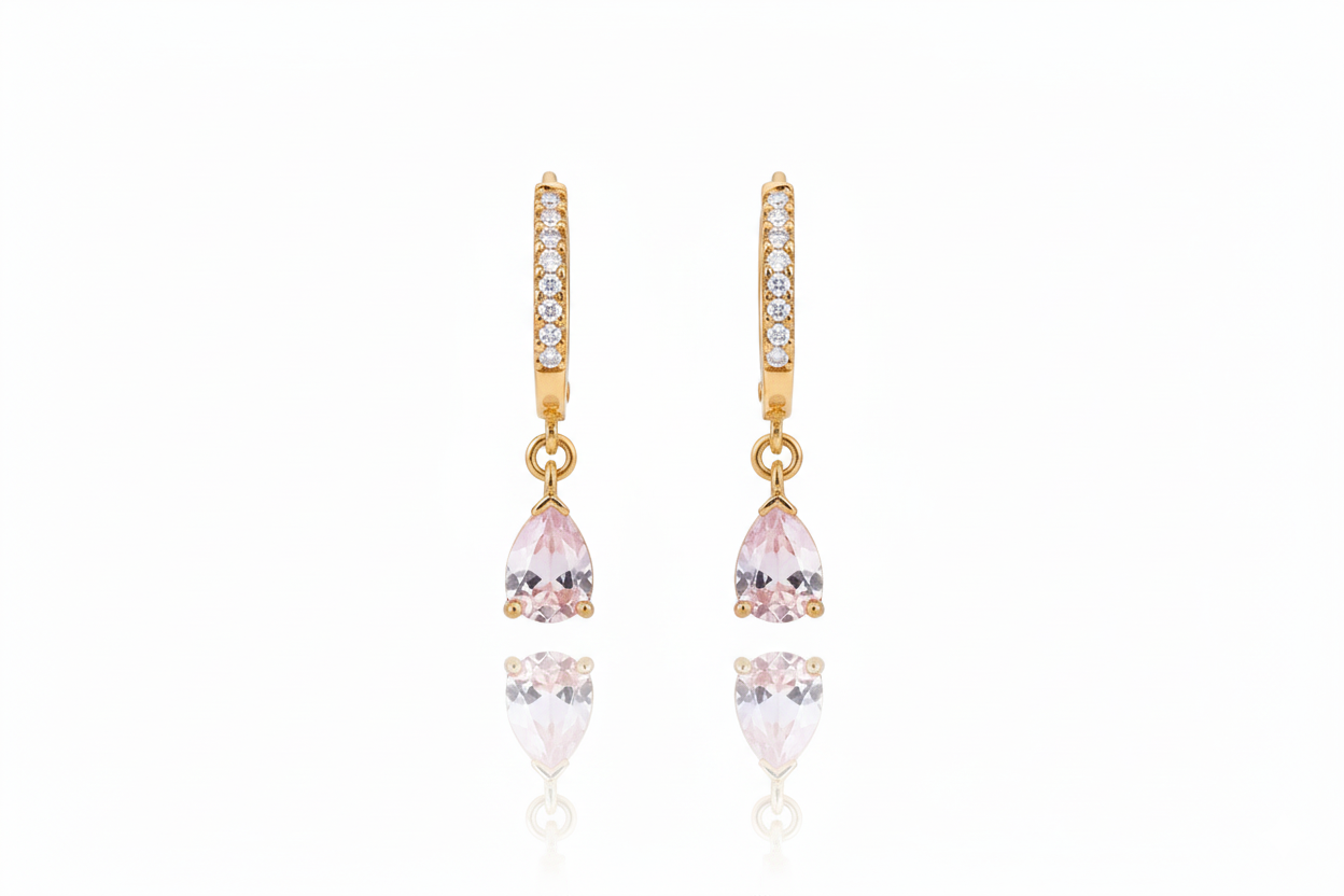 Sparkle & Shine Pave Diamond Huggie Earrings in 925 Sterling Silver