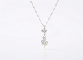 Lotus Unalome Necklace - Sterling Silver Yoga Symbol of Enlightenment