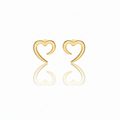 Heartfelt Sterling Silver Heart Studs - Hypoallergenic Elegance