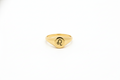 Celestial Charms Custom Zodiac Signet Ring - Sterling Silver Astrology Gift