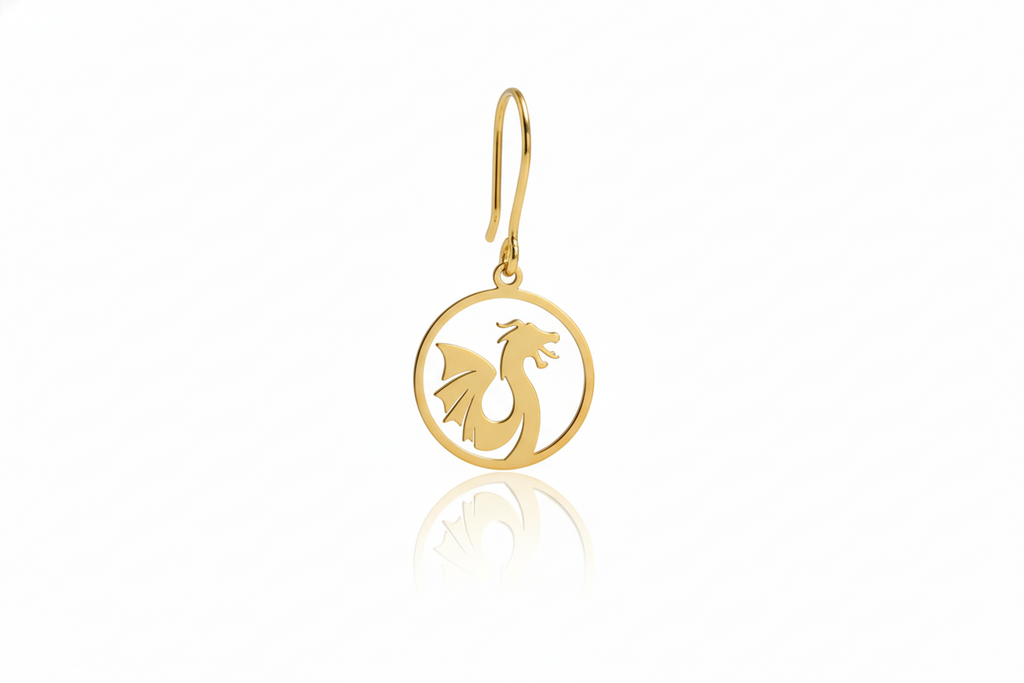 Dragonfly Jewelry Sterling Silver Dragon Dangle Earrings – Celebrate Chinese New Year in Style