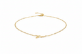 14K Gold Paper Clip Name Necklace - Elegant Sterling Silver Link Chain