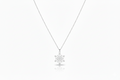 Snowflake Elegance Necklace - Sterling Silver Winter Charm