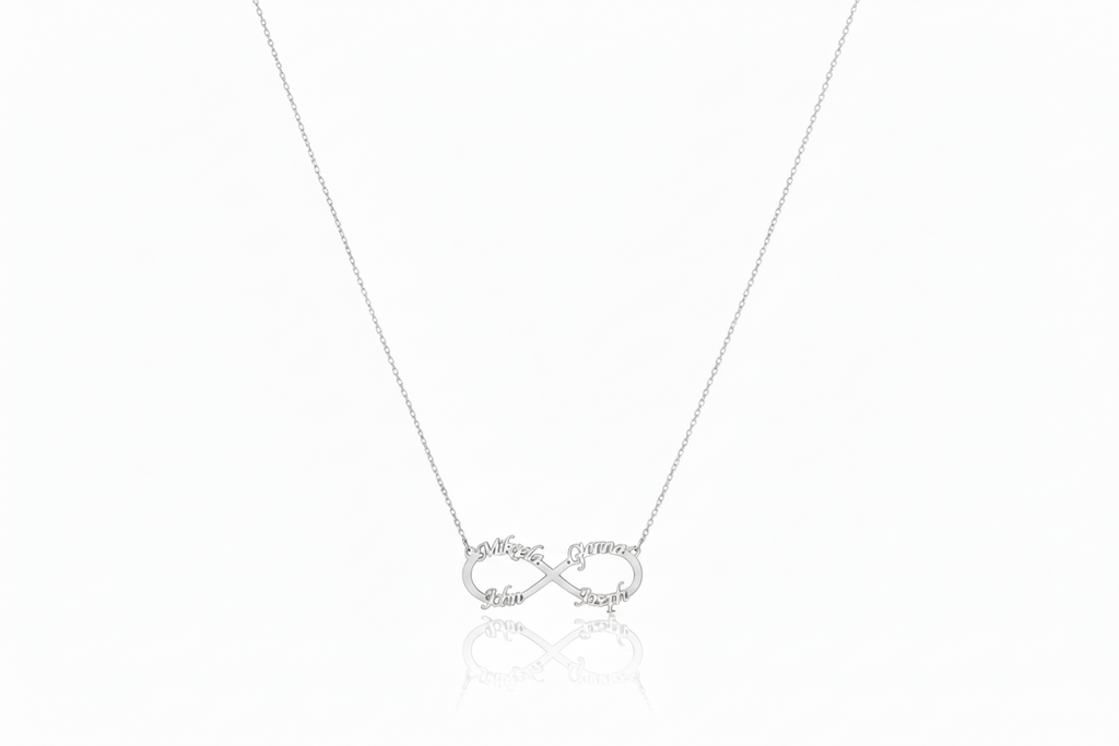 Infinity Name Necklace by SilverGoldandRose