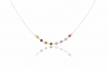 Rainbow Gemstone Choker by SilverGoldandRose