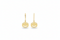 Silver Pumpkin Dangle Earrings - Whimsical Charms for Spooky Style