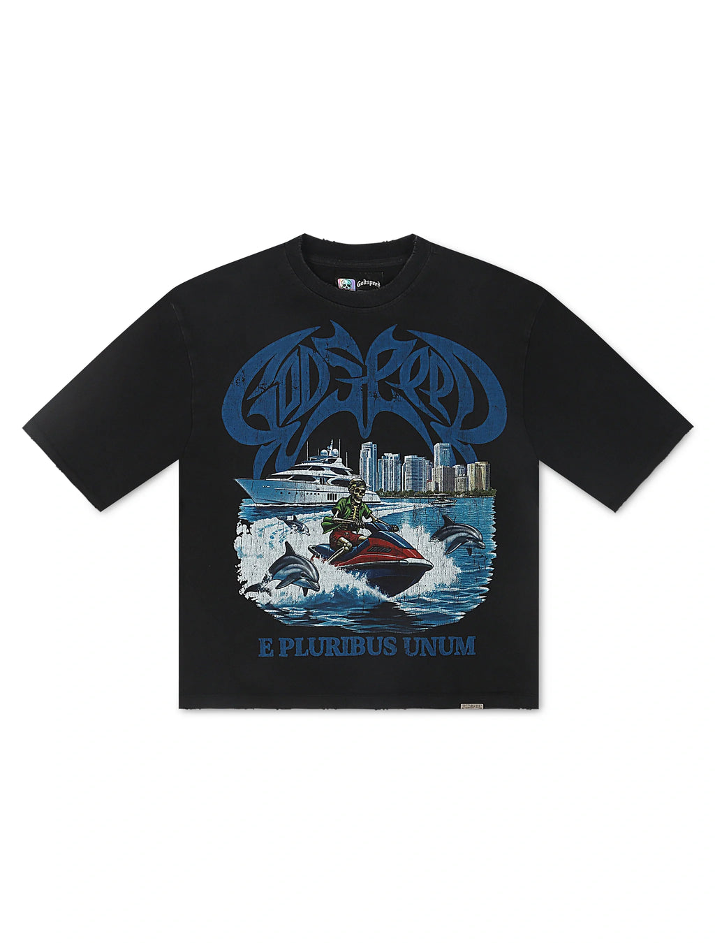 Godspeed GMYC Wave Runner Boxy Tee - Black