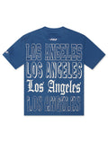 Pro Standard Dodgers Stacked Los Angeles Tee - Dark Blue