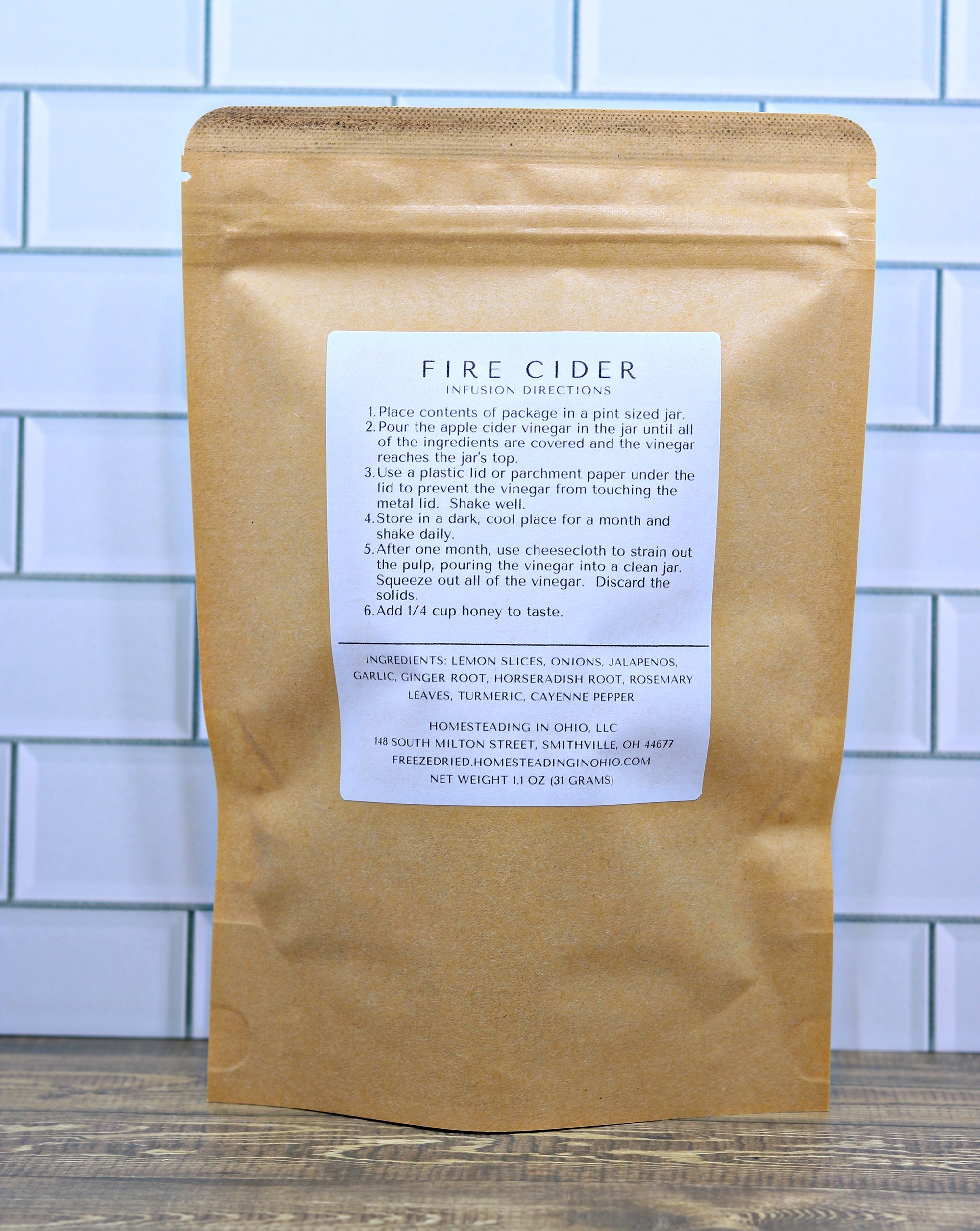 DIY Fire Cider Kit – Make Your Own Spicy, Herbal Wellness Tonic