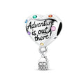 Hot Air Balloon Adventure Heart Charm