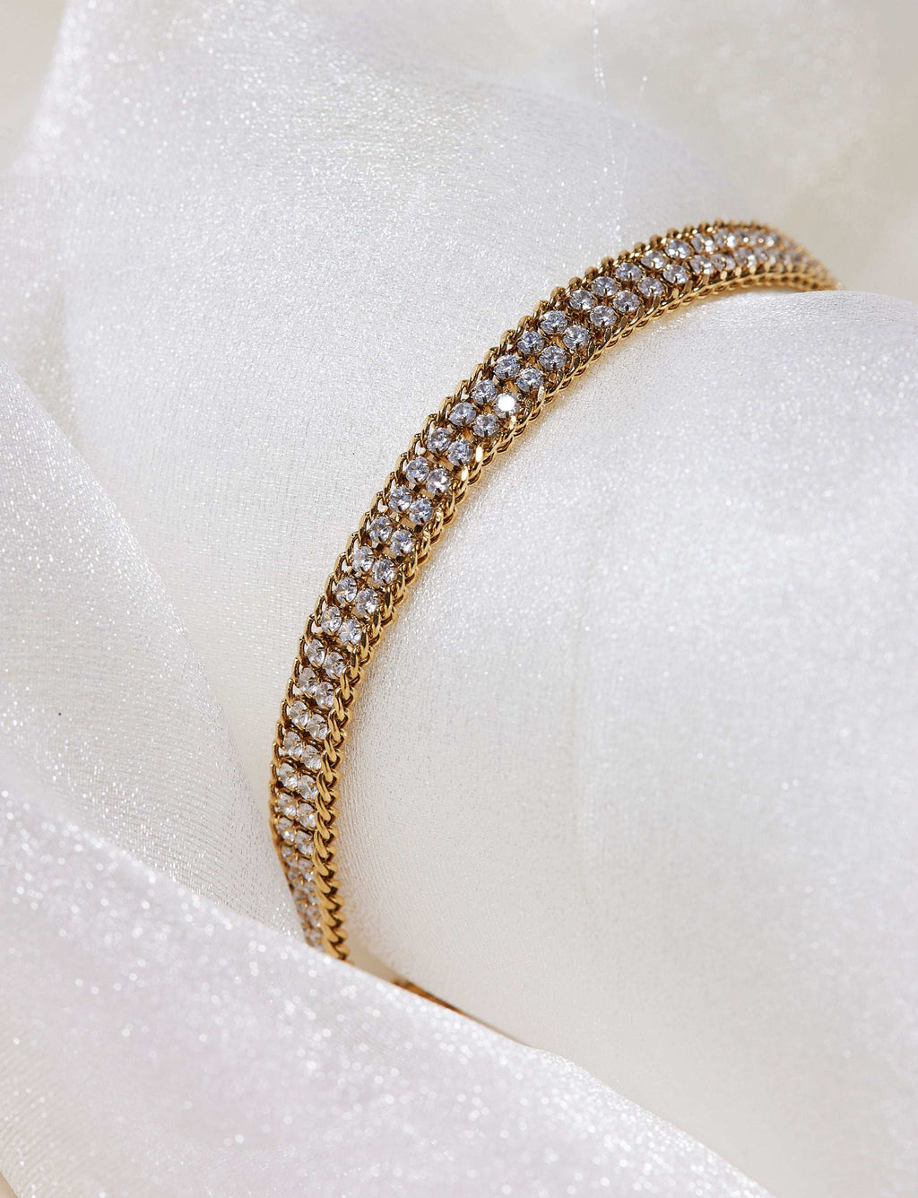Layla Double Layer Cubic Zirconia Bracelet