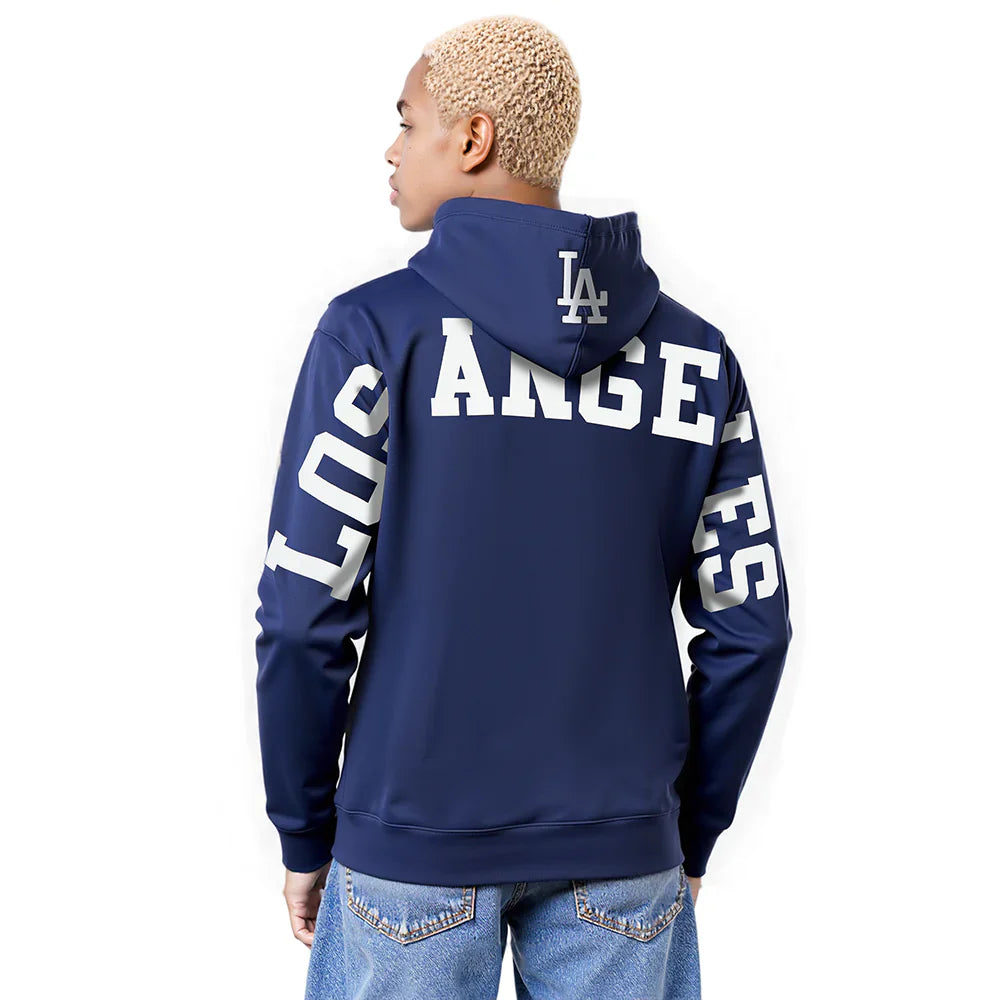 Pro Standard La Dodgers Wingspan Drop Shoulder Hoodie - Midnight Navy