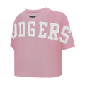 Pro Standard Womens LA Dodgers Wingspan Boxy Tee  - Pink