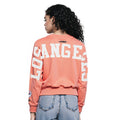 Pro Standard Womens LA Dodgers Cropped Wingspan Crewneck - Guava