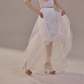 Mermaid Petticoat with Corsage and Hard Net Tulle Underskirt  ,Wedding Crinoline with Petticoat Netting Fabric