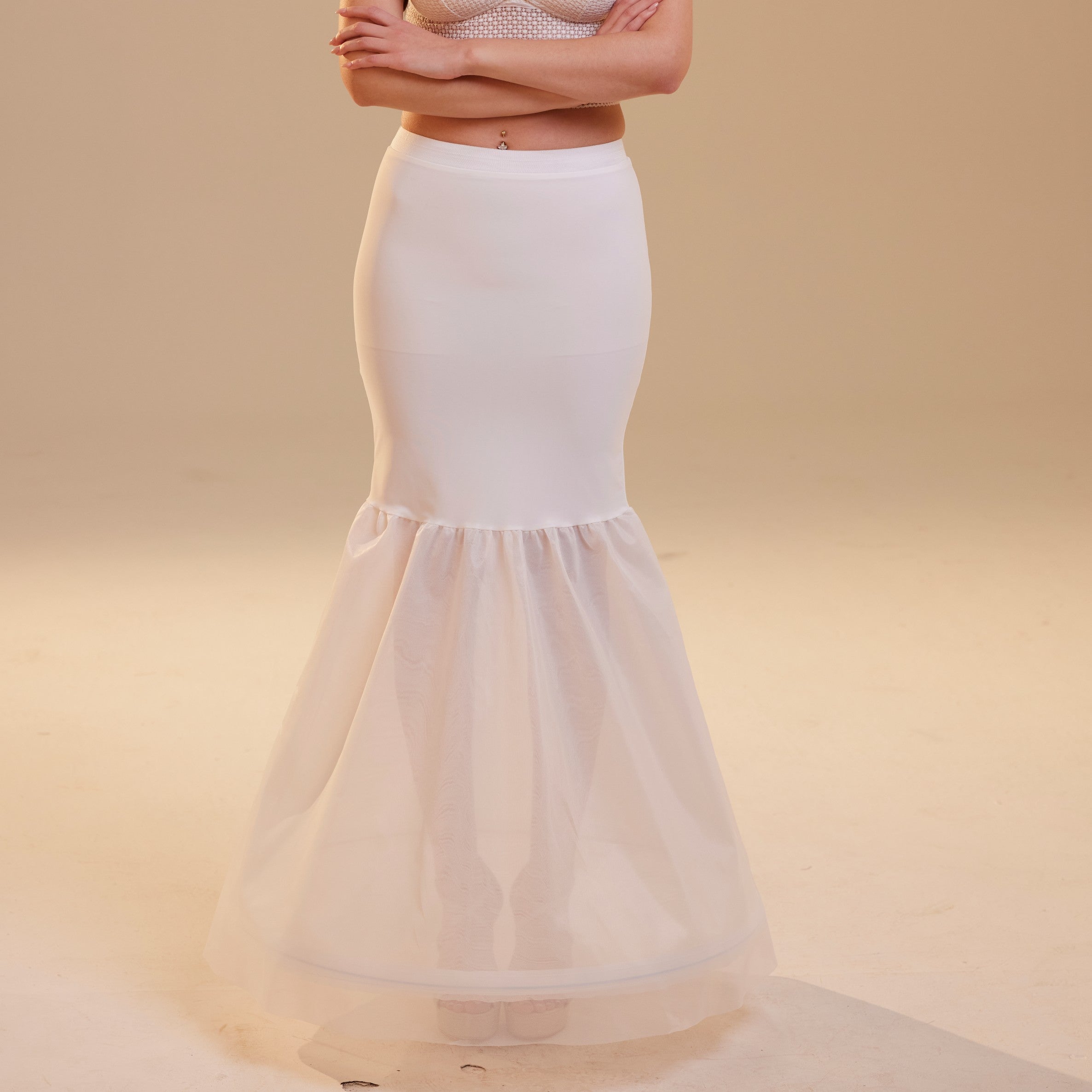 Mermaid Petticoat  with  Corsage Skirt  ,Wedding Dress Underskirt for Enhanced Shape