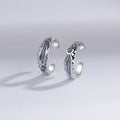Women's & Men's Haze Blue For Affordable Luxury Fashion Simple Geometric Ear Clip