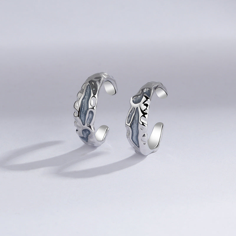 Women's & Men's Haze Blue For Affordable Luxury Fashion Simple Geometric Ear Clip