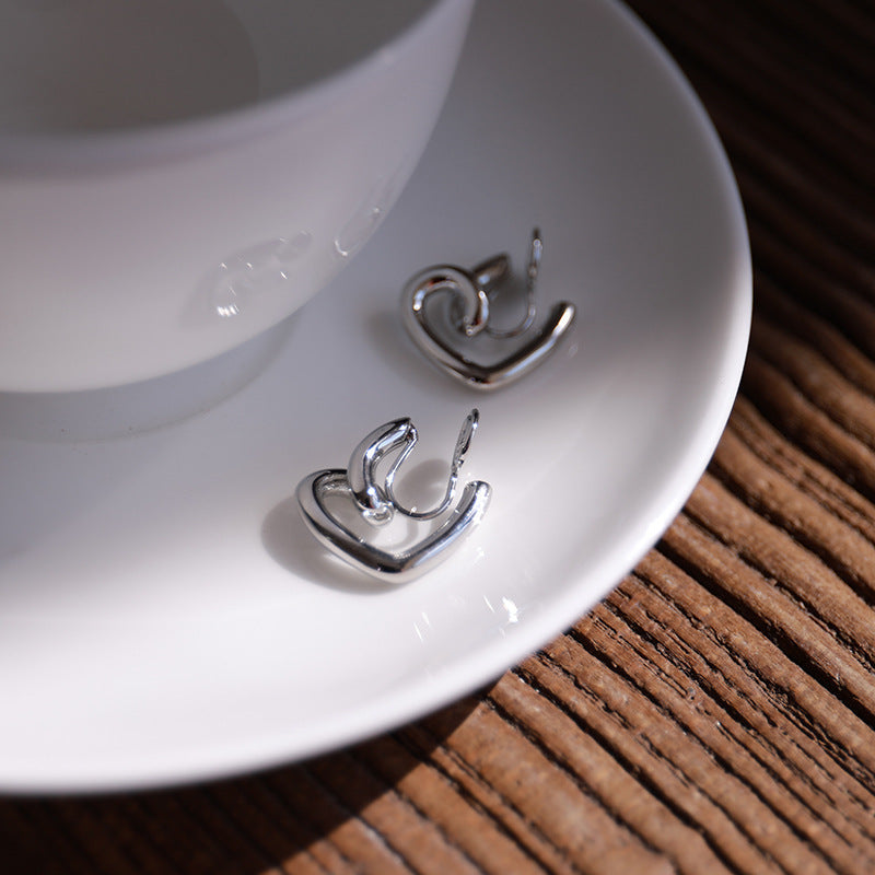 Women's Without Pierced Ears Frosty Style Gold Niche Design Ear Clip