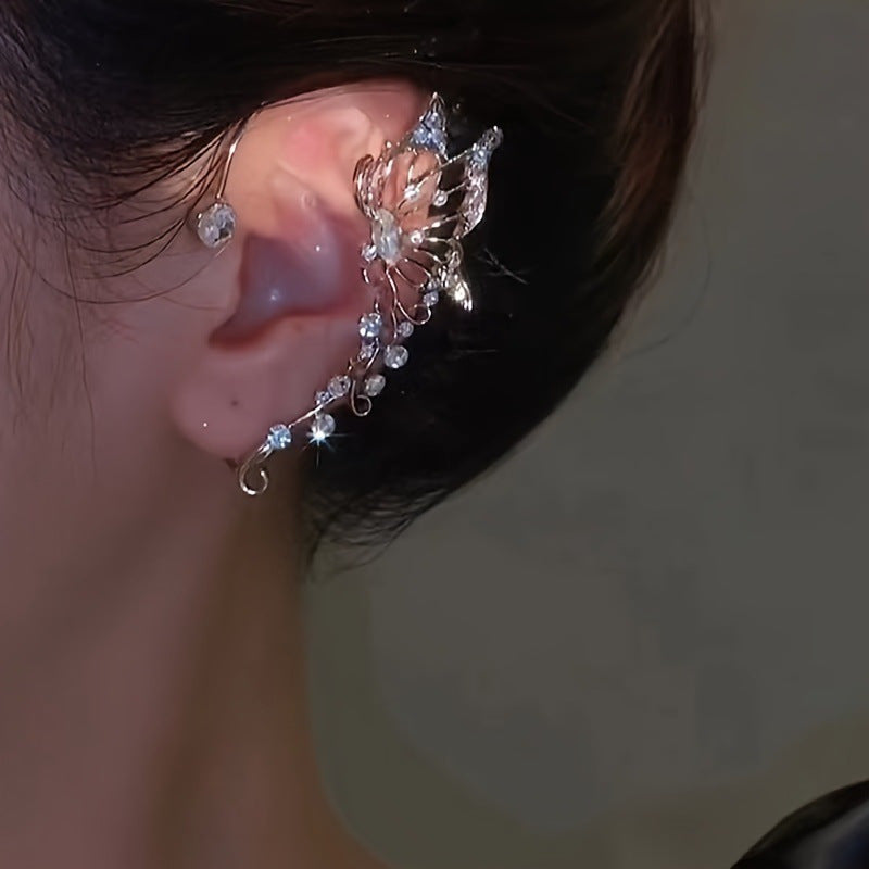 Women's Double Pad Pearl High-grade Big Elegant Ear Clip
