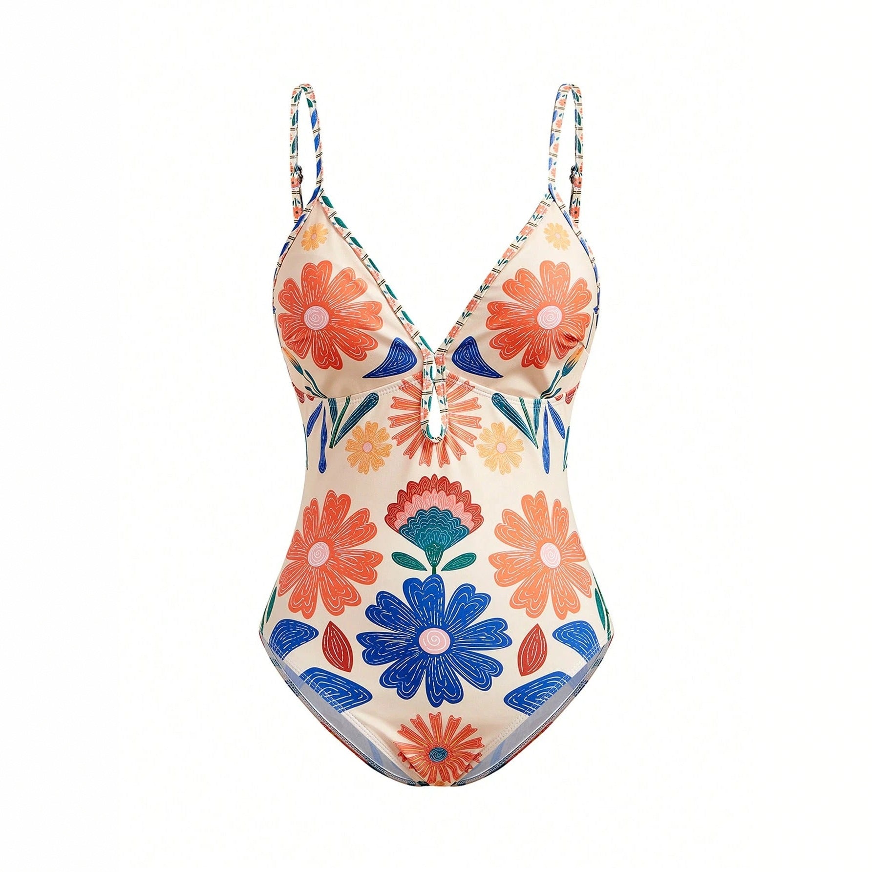 Women's Printed Bohemian Flowy Sling Vacation Style Swimsuit
