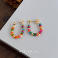 Beaded Mosquito Coil Bohemian Style Design High Rings