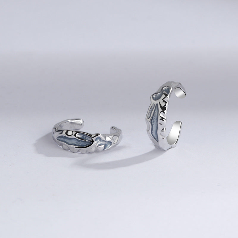 Women's & Men's Haze Blue For Affordable Luxury Fashion Simple Geometric Ear Clip