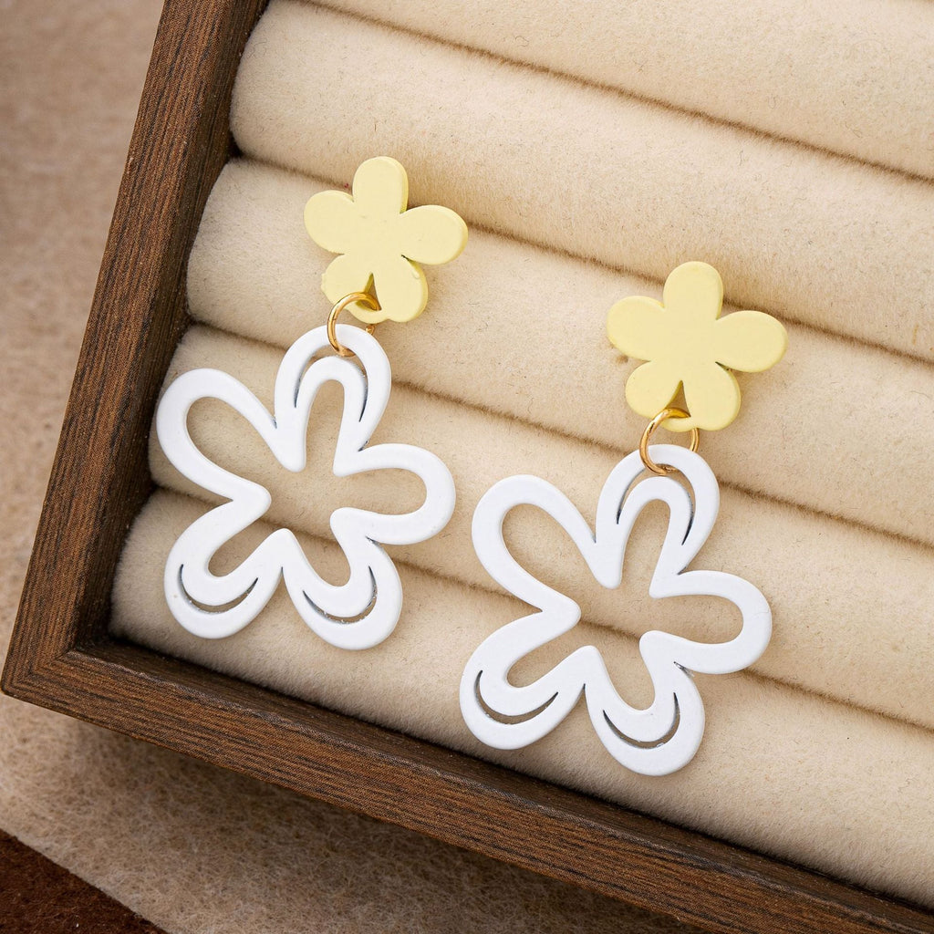 Dopamine Yellow Flower Sweet Beautiful Summer Ear Clip