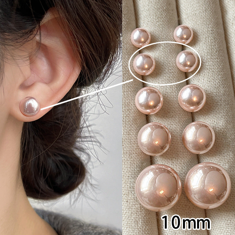 Women's Double Pad Pearl High-grade Big Elegant Ear Clip