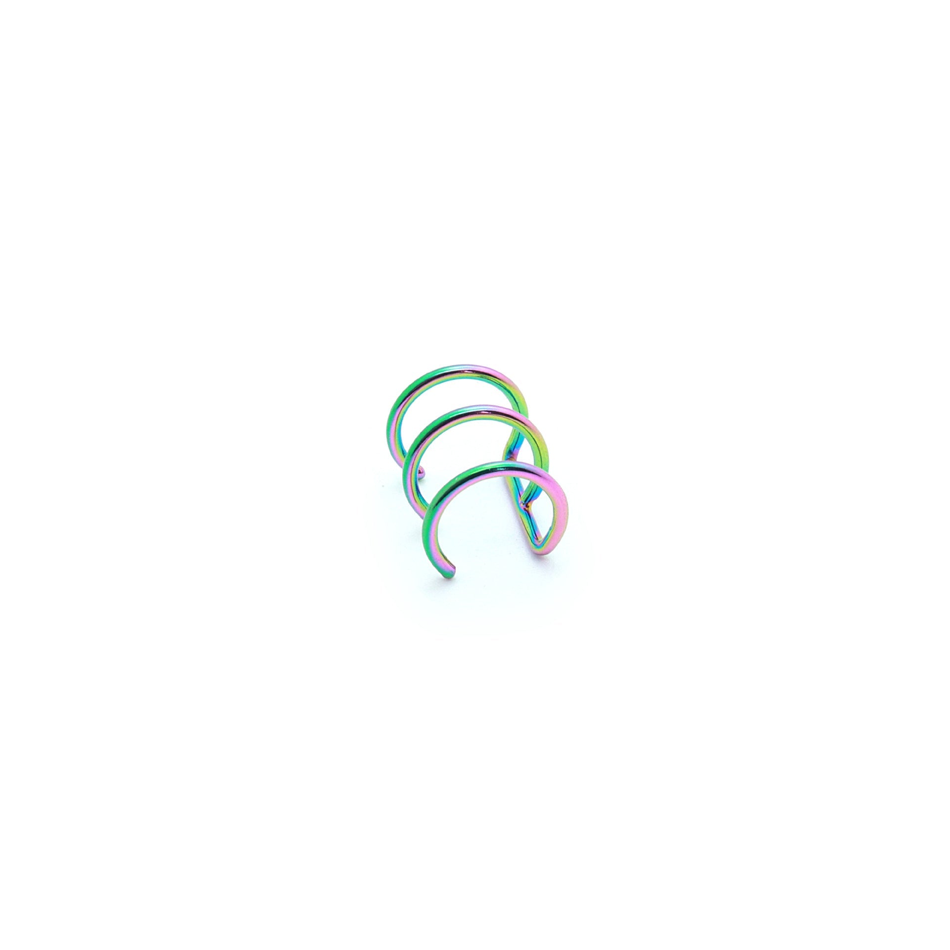 Stainless Steel Three-ring Bone Human Body Piercing Ear Clip