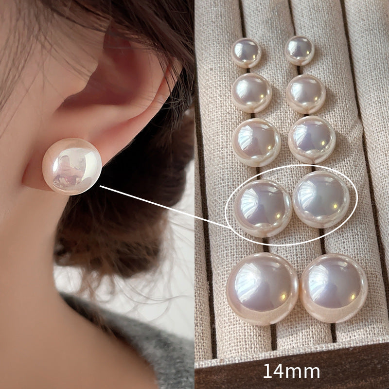 Women's Double Pad Pearl High-grade Big Elegant Ear Clip