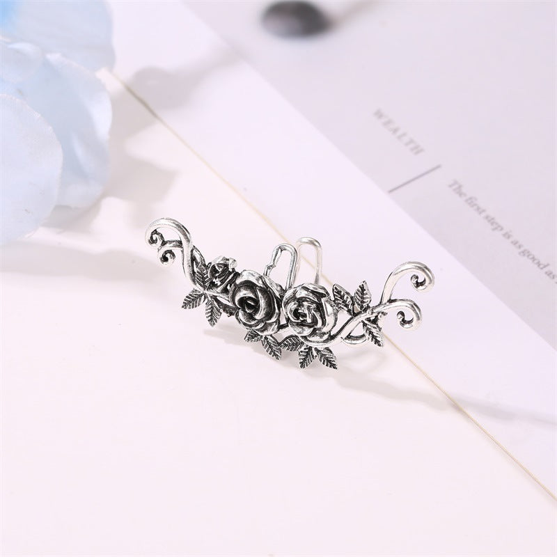 Women's Vintage Engraving Simple Bone Temperament Alloy Ear Clip