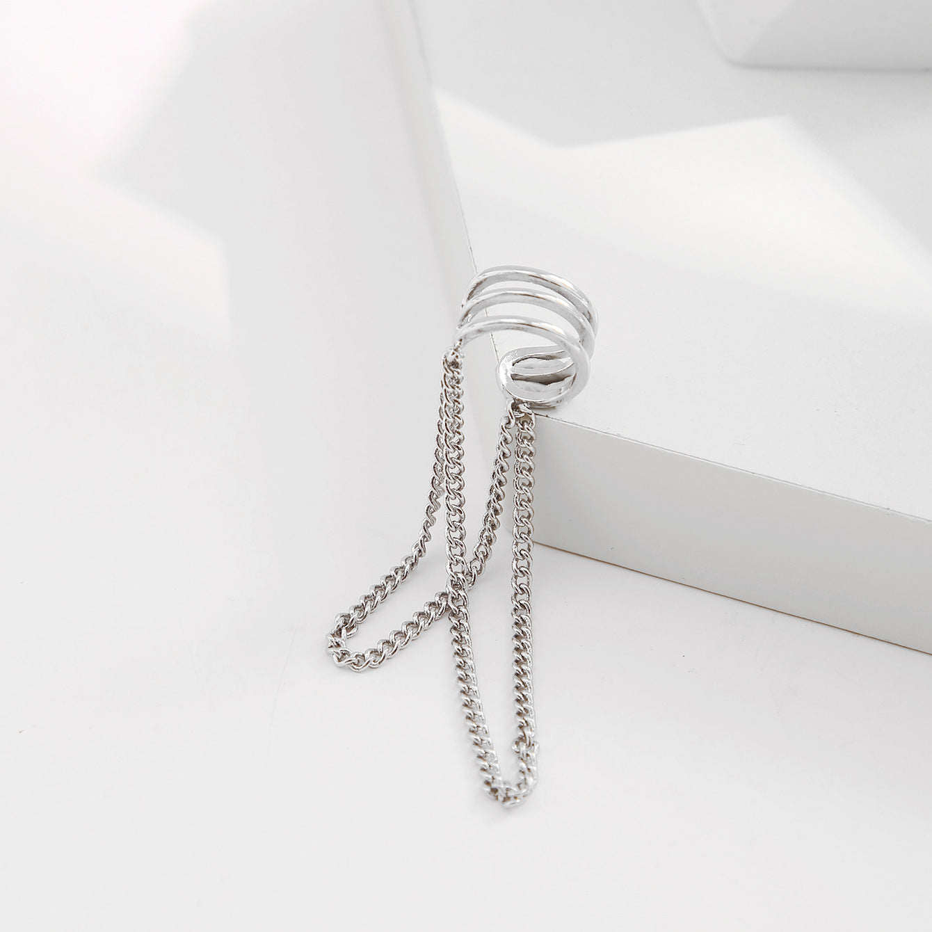 Fashion Creative Simple Cold Style Sier Ear Clip