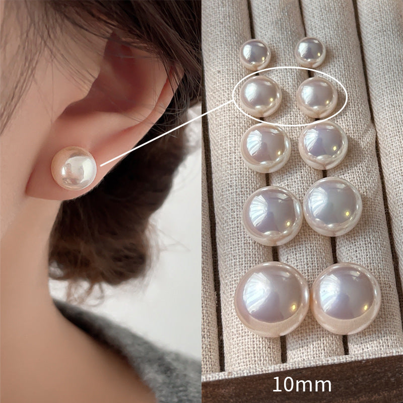 Women's Double Pad Pearl High-grade Big Elegant Ear Clip