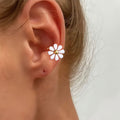 Fresh Cute Little Daisy Drop Oil Niche Ear Clip