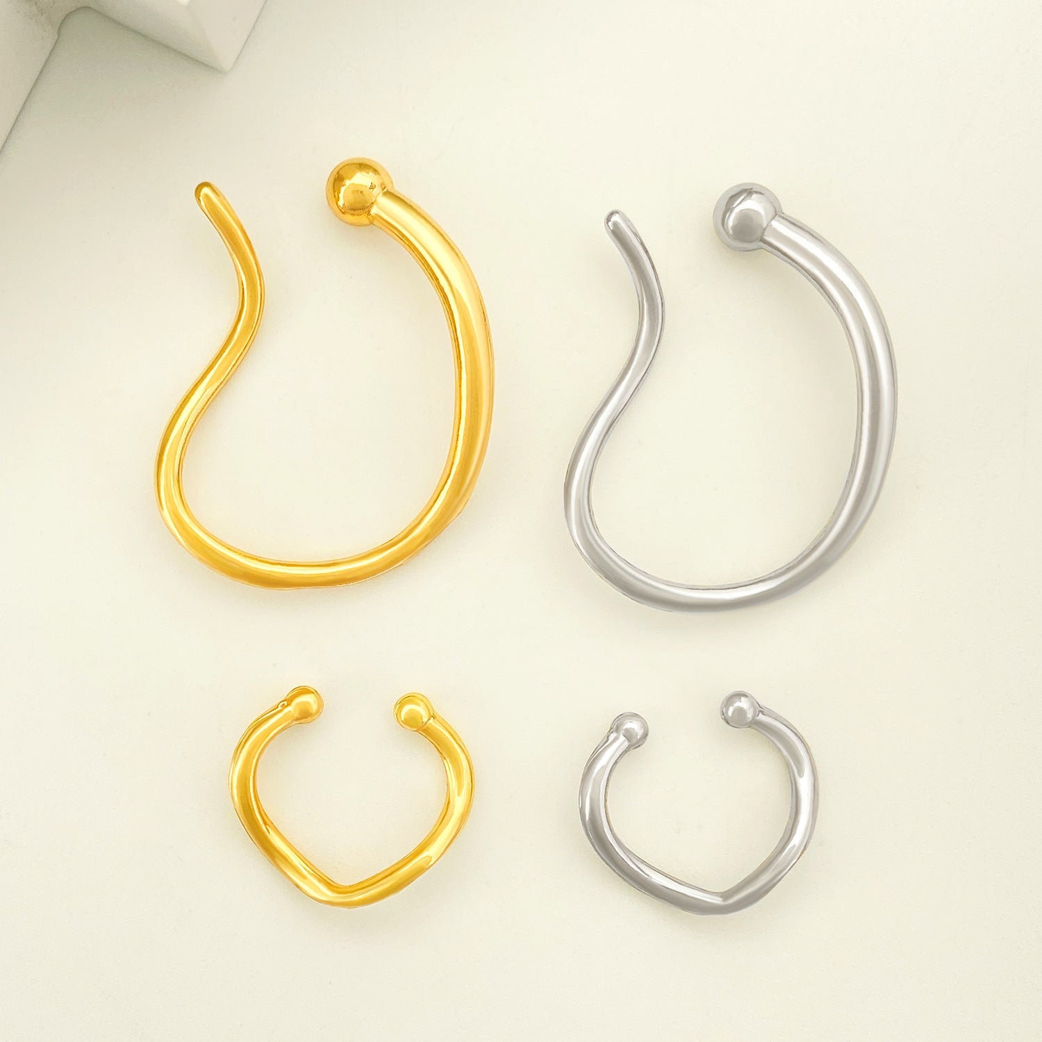 Alloy Style Design Sense Dignified Clips No Pierced Rings
