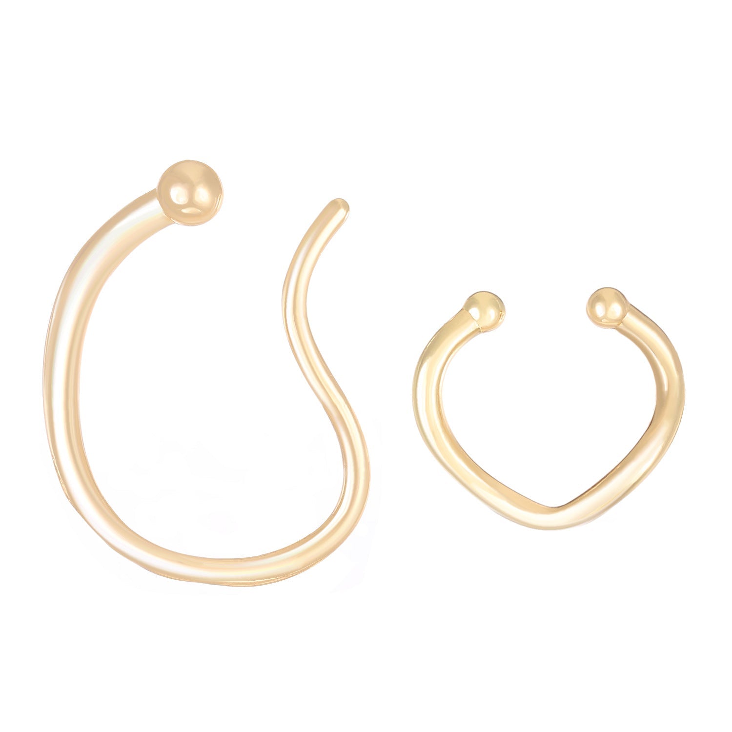 Alloy Style Design Sense Dignified Clips No Pierced Rings