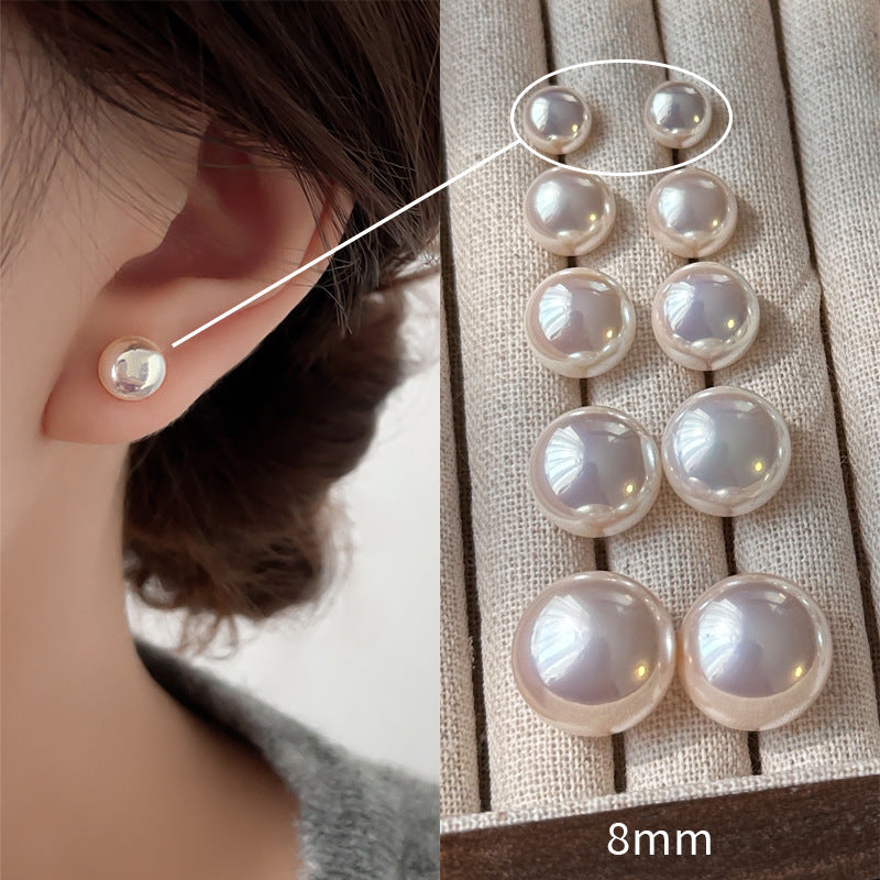 Women's Double Pad Pearl High-grade Big Elegant Ear Clip
