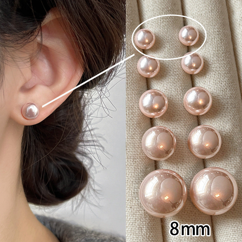 Women's Double Pad Pearl High-grade Big Elegant Ear Clip