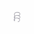 Stainless Steel Three-ring Unisex Electroplated Body Piercing Ear Clip