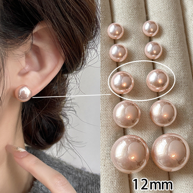 Women's Double Pad Pearl High-grade Big Elegant Ear Clip