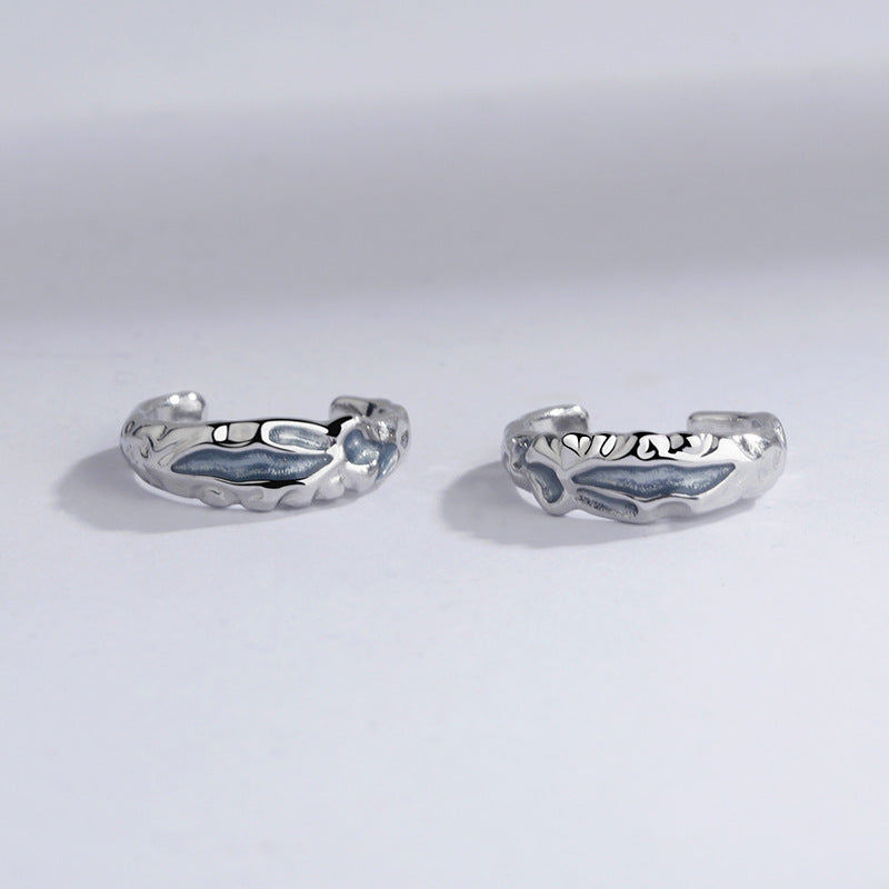 Women's & Men's Haze Blue For Affordable Luxury Fashion Simple Geometric Ear Clip