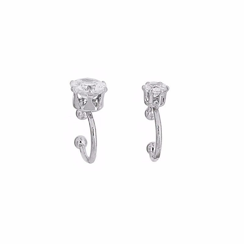 Refined Zircon Female Niche High Sense Painless Light Luxury Temperament Ear Clip