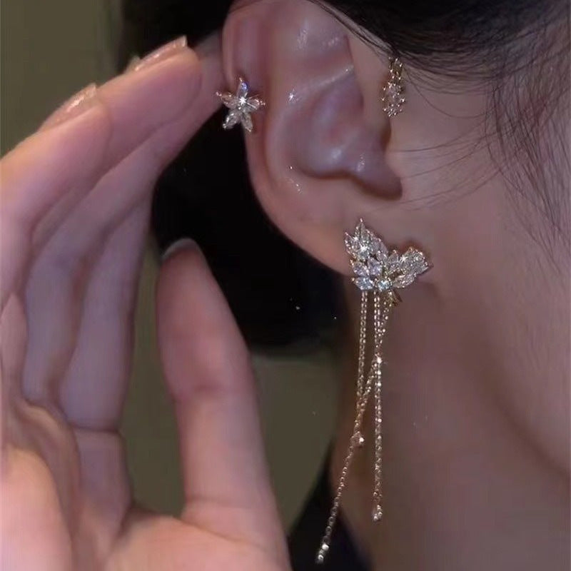 Women's Double Pad Pearl High-grade Big Elegant Ear Clip
