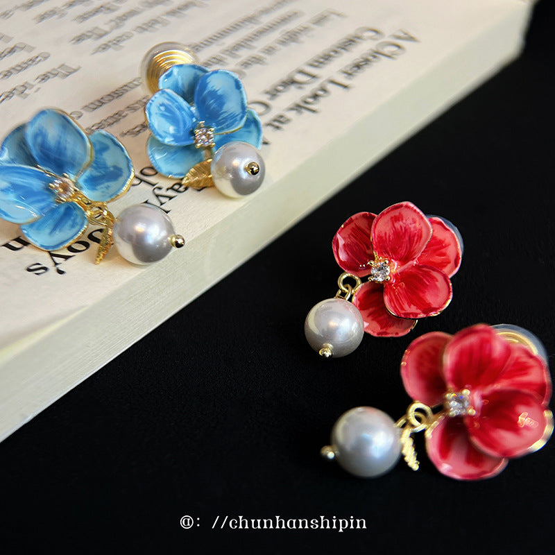 Women's Earless Mori Style Fresh Niche Three-dimensional Ear Clip