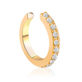 Simple Rhinestone Cold Wind U-shaped Design Rings