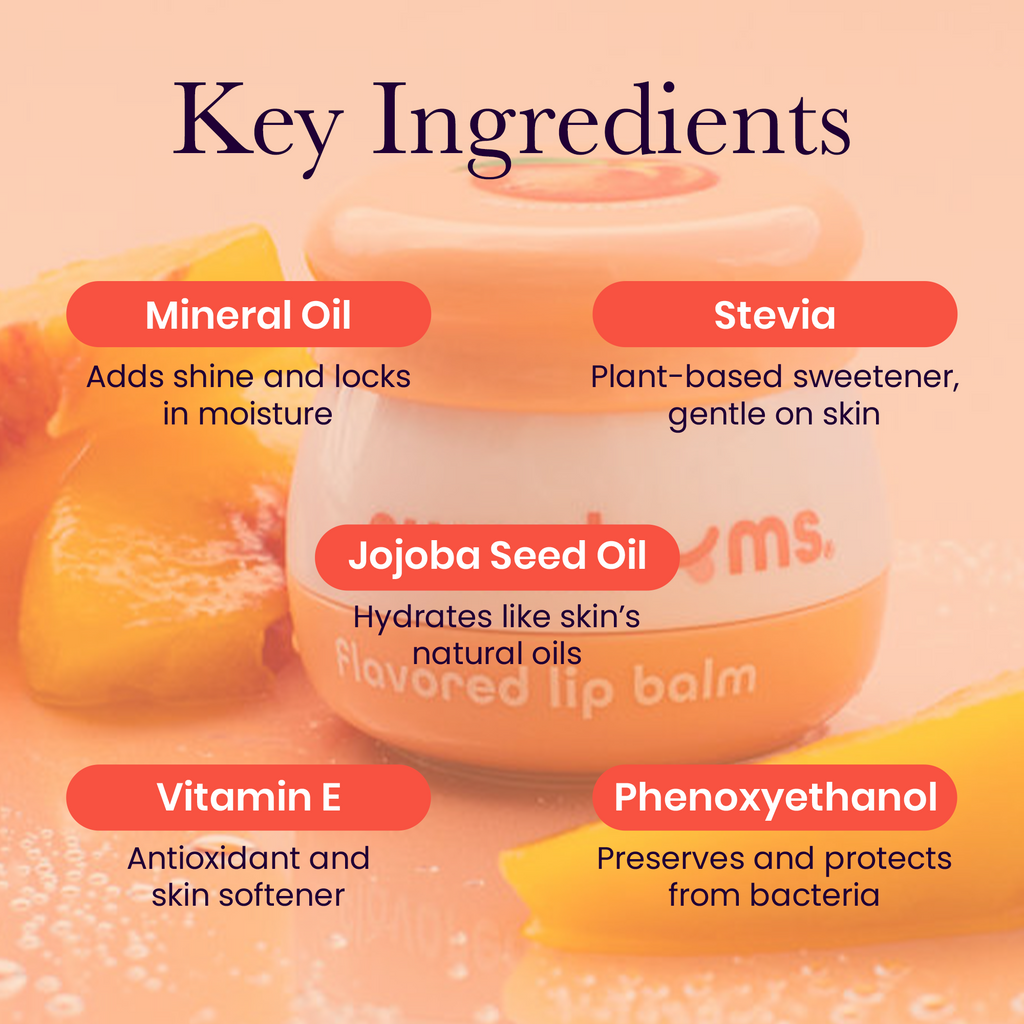 Sweetums Peach Flavored Lip Balm