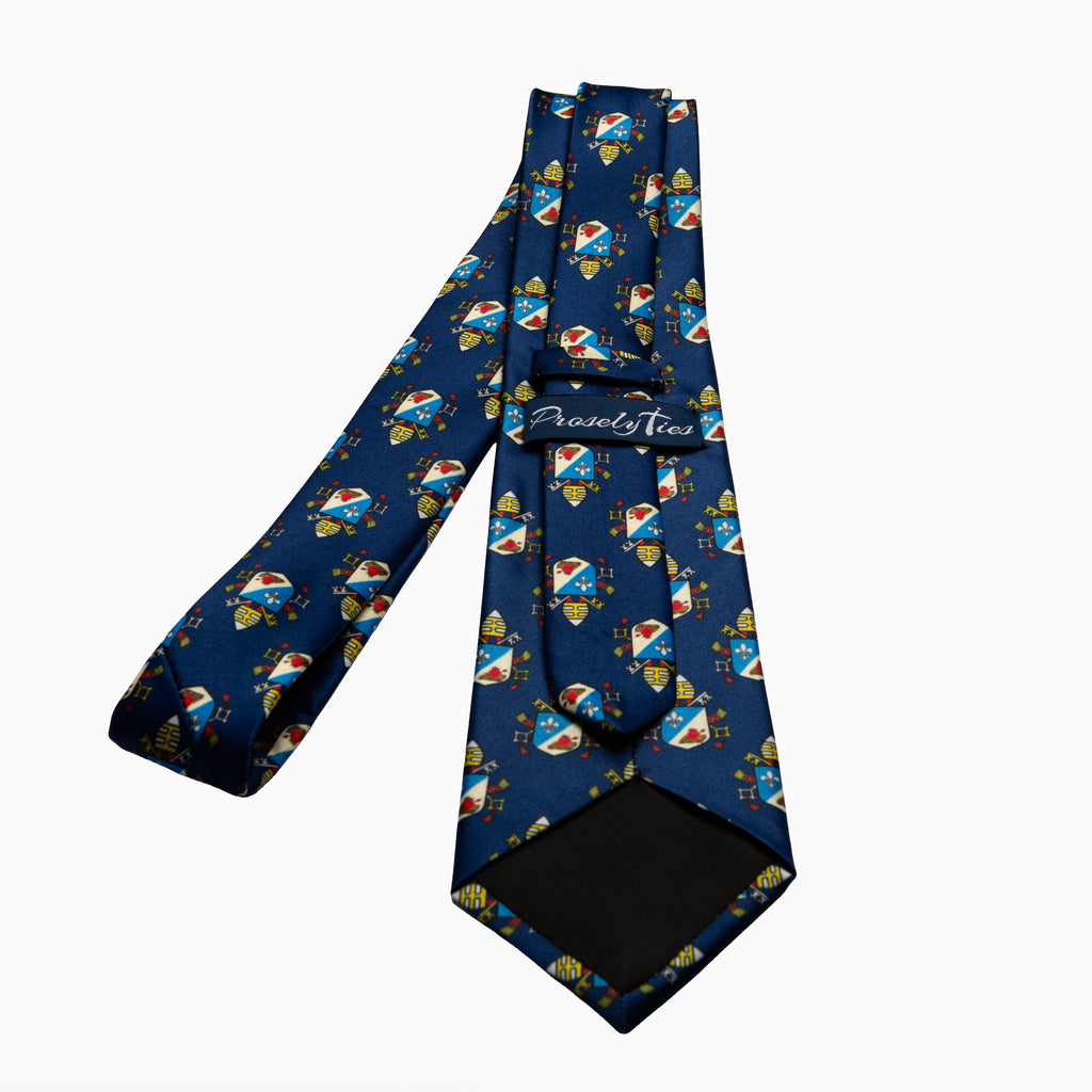 Pope Leo XIV Navy Necktie