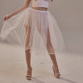 Short Soft White Tulle Skirt for Women , Flowy Mini Tulle Skirt, Bridal Party Skirt, Bachelorette Skirt